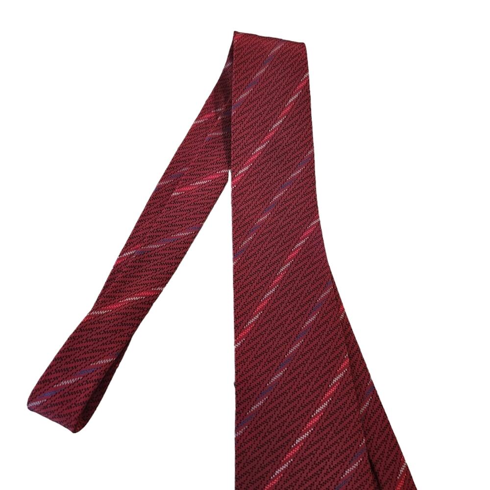 Missoni Tie 100% Silk Necktie Burgundy - Picture 3 of 5